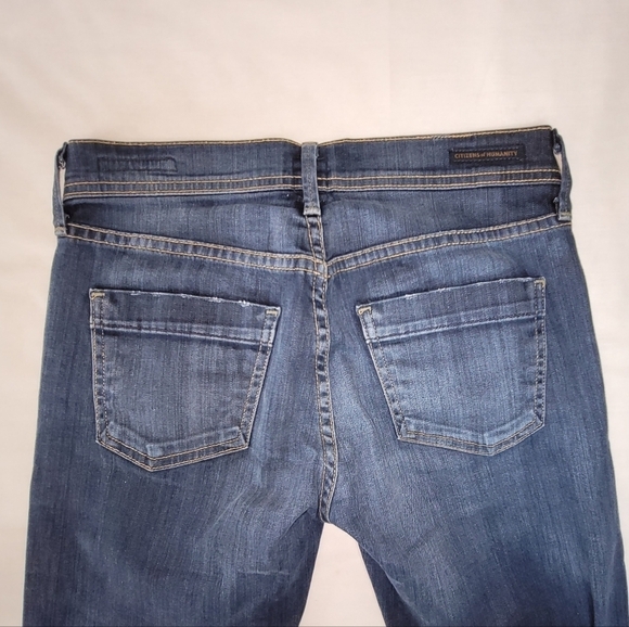Citizens Of Humanity Dani Cropped Straight Leg Cuffed Jeans Women's Size 25 - Picture 4 of 14